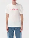 Erl Printed Cotton Jersey T-shirt In White