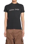Erl Verziertes T-shirt Aus Baumwoll-jersey In Black