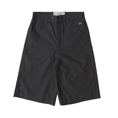 Pre-owned Erl Tailored Mini Plaid Skate Shorts 'black' | Men's Size Xl