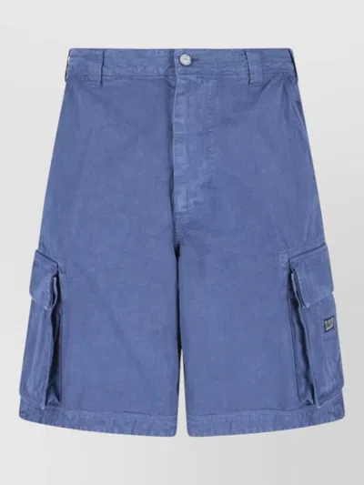 Erl Tailored Shorts Belt Loops Cargo Pockets In Multi