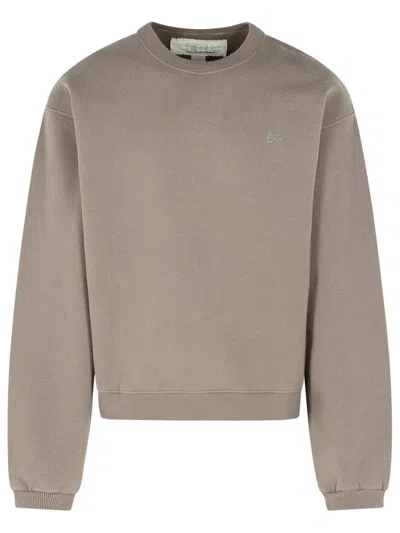 ERL TAUPE COTTON SWEATSHIRT