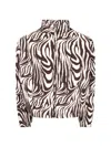 Erl Zebra-print Quilted Cotton Jacket In Crema