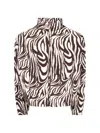 Erl Zebra-print Quilted Cotton Jacket In White