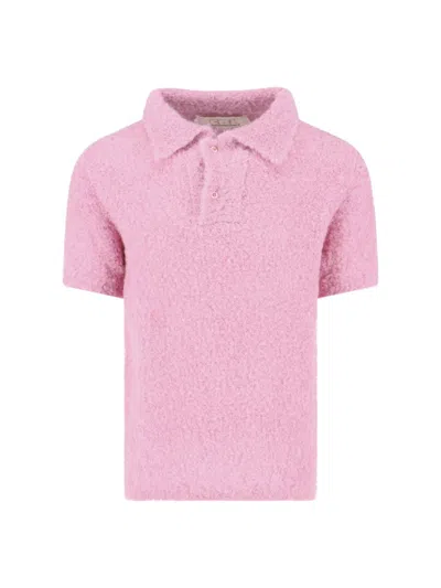ERL TEDDY POLO SHIRT - PINK