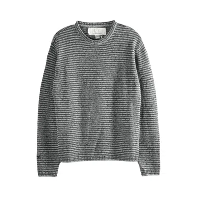 Pre-owned Erl Thin Wool Crewneck Sweater 'dark Grey' | Men's Size L In Gray