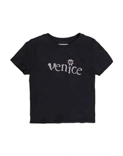 Erl Babies'  Toddler Girl T-shirt Black Size 6 Cotton