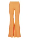 Erl Medium Rise Bootcut Pants With Flared Leg In Yellow