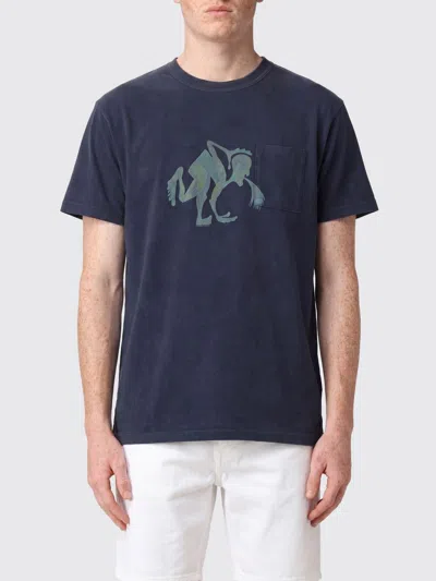 Erl T-shirt Men In Blue