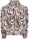 Erl Zebra-print Quilted Cotton Jacket In Neutrals