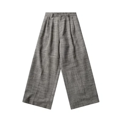 Pre-owned Erl Tweed Pants Woven 'black/white' | Men's Size Xs