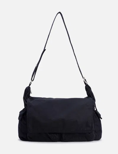 Erl Twill Cargo Shoulder Bag In Black/黑色/블랙/ブラック