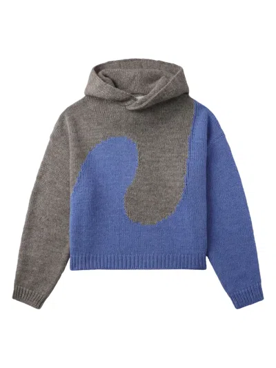 Erl Two-tone Jumper In 灰色