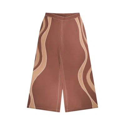 Pre-owned Erl Ufo Track Pants 'brown' | Men's Size S