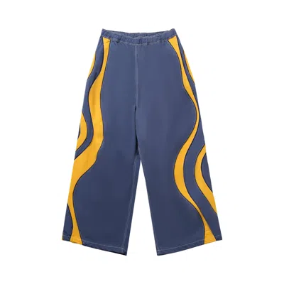 Pre-owned Erl Ufo Track Pants 'navy' | Blue | Men's Size Xl