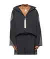 Erl Ufo Windbreaker Jacket In Black