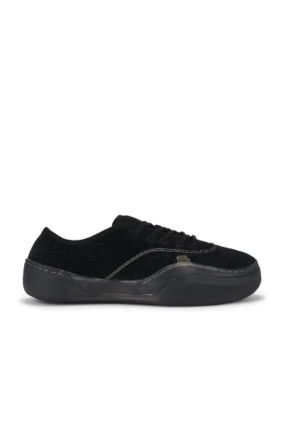 Erl Unisex Corduroy Coupe Sneakers In Black