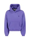 Erl Unisex Cotton Pullover Hoodie In Purple