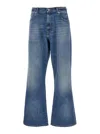 Erl Unisex Distressed Regular Fit Jeans Woven In Blue