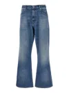 Erl Unisex Distressed Regular Fit Jeans Woven In Blue