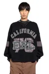 Erl Unisex Laced Hockey Jersey In Black