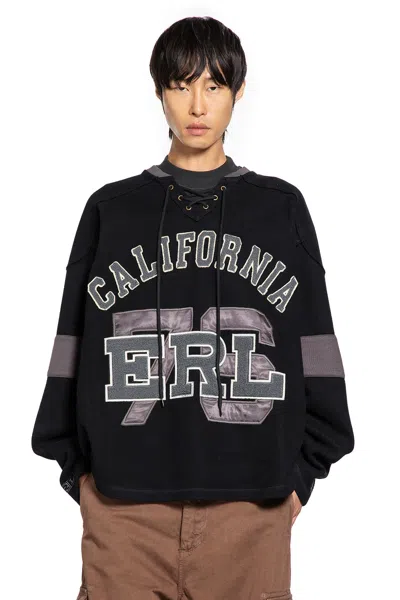 Erl Unisex Laced Hockey Jersey In Black