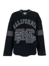 Erl Gender Inclusive Laced Hockey Jersey Sweatshirt In Black