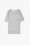 Erl Dangerous Cotton T-shirt In Grigio