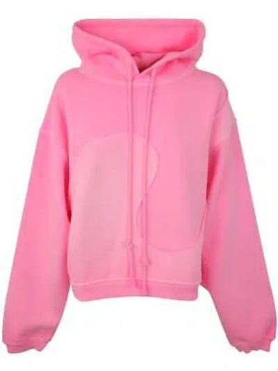 Pre-owned Erl Unisex Swirl Fleece Hoodie Knit In Pink