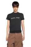 Erl Verziertes T-shirt Aus Baumwoll-jersey In Black