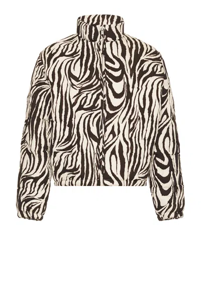 ERL UNISEX ZEBRA QUILTED PUFFER WOVEN