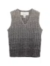 Erl Wool Gradient Knitted Vest In Multi