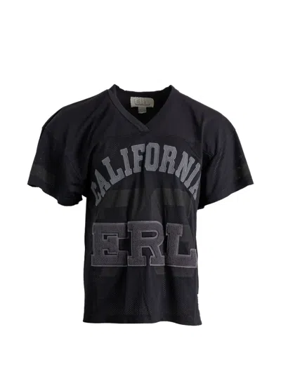 Erl V-neck T-shirt In Black