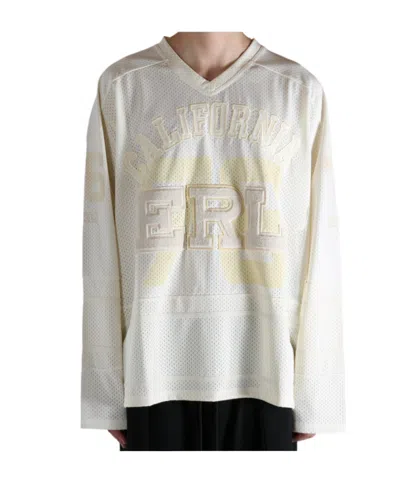Erl V-neck T-shirt In White