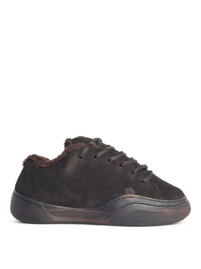 ERL VAMP MUDDY LEATHER SNEAKERS