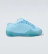 Erl Vamp Padded Terry-lined Sneakers In Blue