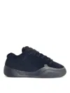 Erl Suede Vamp Sneakers In Black