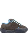 Erl Suede Vamp Skate Sneaker Leather In Grey