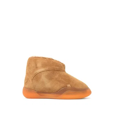 Erl Vamp Suede Ankle Boots In Multi