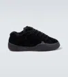 Erl Suede Vamp Sneakers In Black