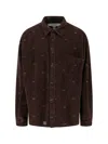 Erl Velvet Shirt In Brown
