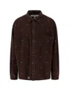 Erl Velvet Shirt In Brown
