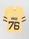 Shop Erl Venice 76 Football Top Knit T-shirt