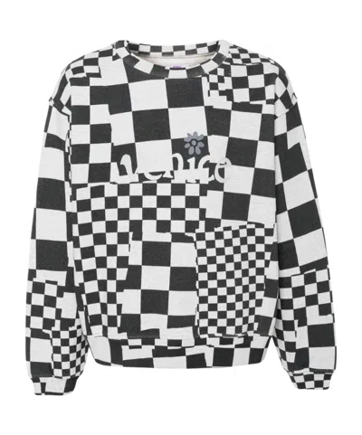 ERL ERL VENICE CHECKERED CREWNECK SWEATSHIRT