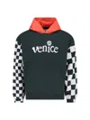 ERL ERL VENICE CHECKERED LONG SLEEVED HOODIE