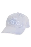 Erl Purple 'venice' Cap In Light Blue