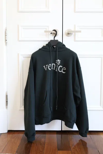 Pre-owned Erl Venice Hoodie In Black