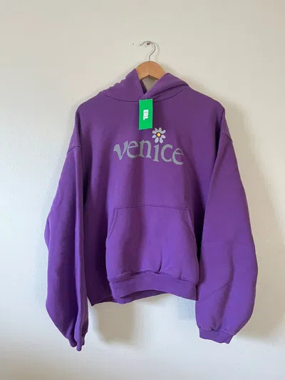 Pre-owned Erl Venice Ssense Exclusive Hoodie - New In Purple