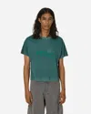 Erl Venice Cropped Cotton T-shirt In Green