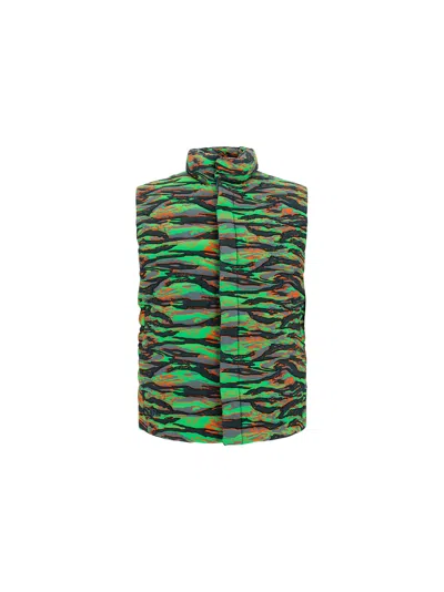 Erl Vest Jacket In Green