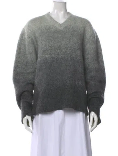Pre-owned Erl V-neck Sweater In Gray